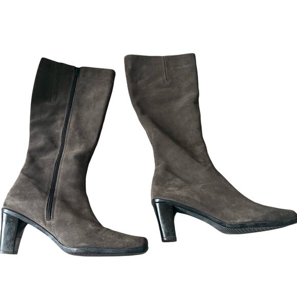 La Canadienne Fleece Lined Zip Up Heels Boots Women’s 8.5 - Picture 1 of 11